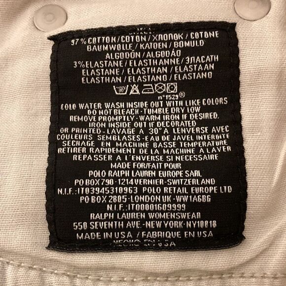 Ralph Lauren Collection 380 NWOT Metallic Mercury Gold Slim Bootcut Jeans. - Picture 8 of 8